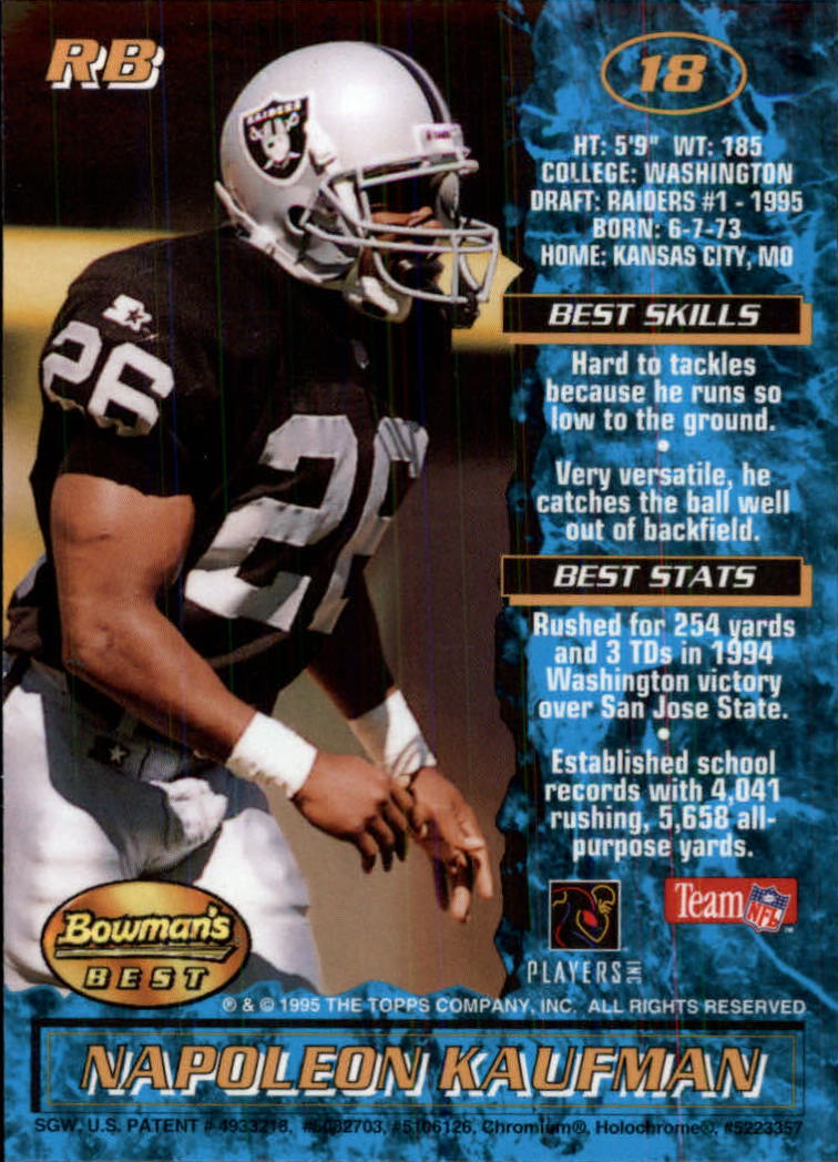 1995 Bowman's Best Football Main Set, Inserts and Refractors Cards - Picture 13 of 111