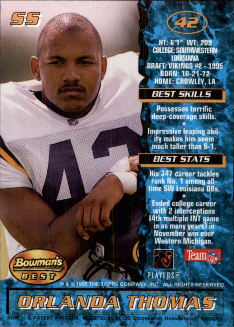 1995 Bowman's Best Football Main Set, Inserts and Refractors Cards - Picture 25 of 111