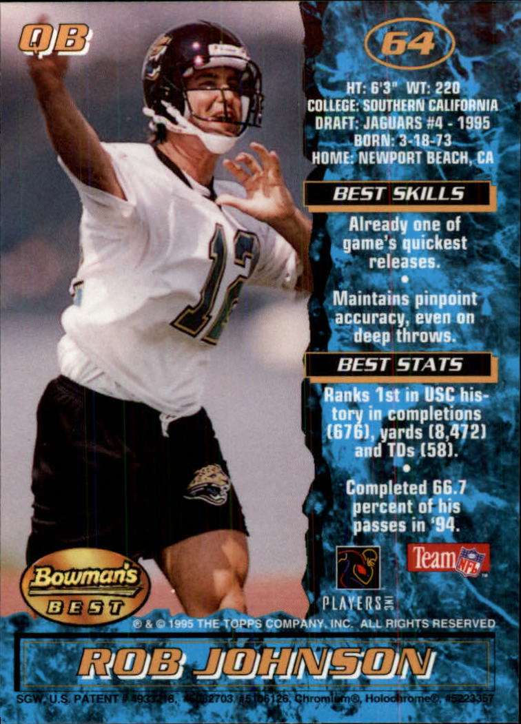 1995 Bowman's Best Football Main Set, Inserts and Refractors Cards - Picture 31 of 111