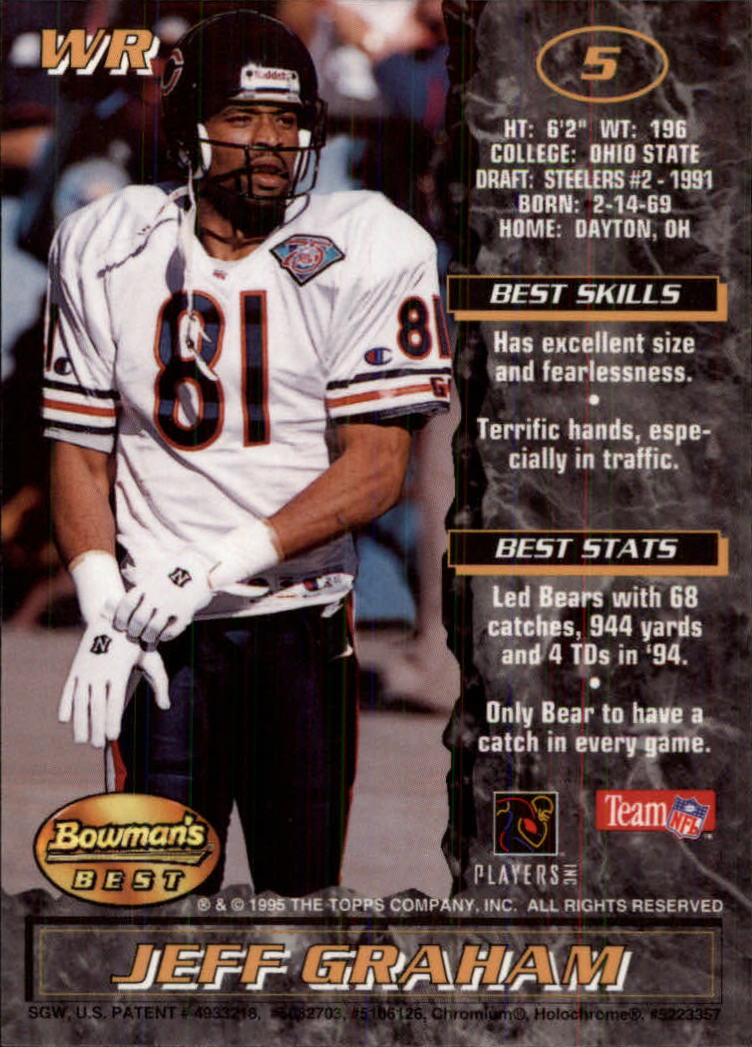 1995 Bowman's Best Football Main Set, Inserts and Refractors Cards - Picture 43 of 111