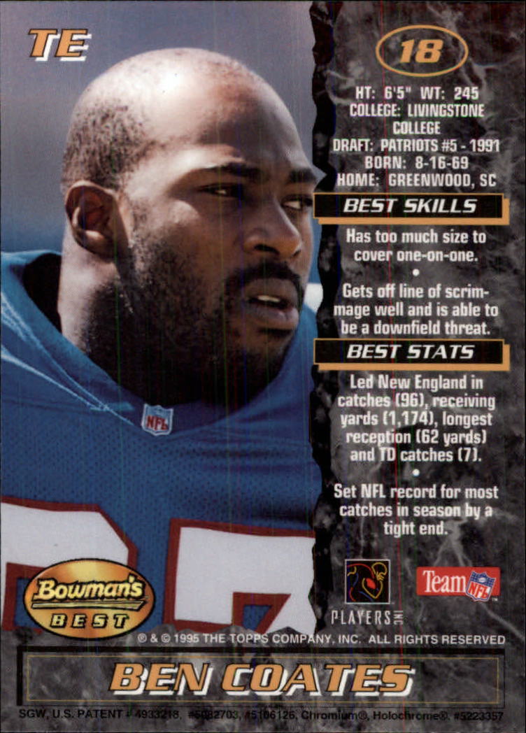 1995 Bowman's Best Football Main Set, Inserts and Refractors Cards - Picture 51 of 111