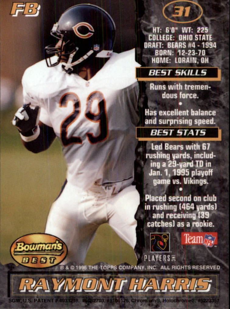 1995 Bowman's Best Football Main Set, Inserts and Refractors Cards - Picture 59 of 111