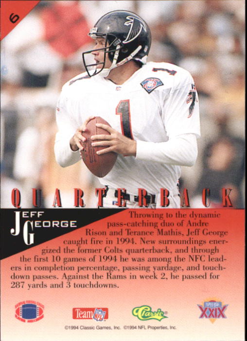 1995 Classic NFL Experience Football Card Pick