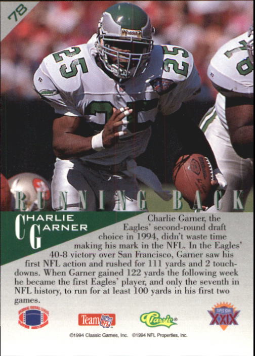 1995 Classic NFL Experience Football Card Pick