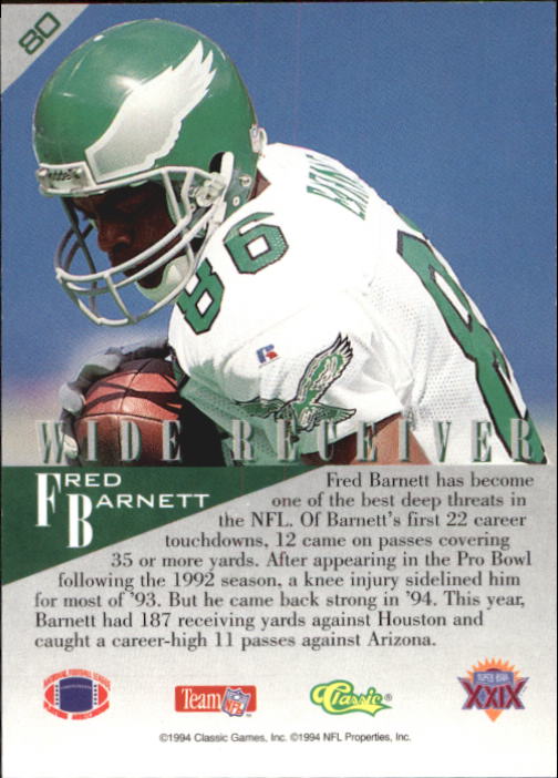 1995 Classic NFL Experience Football Card Pick