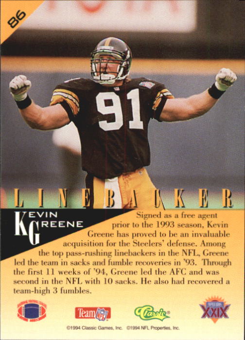 1995 Classic NFL Experience Football Card Pick