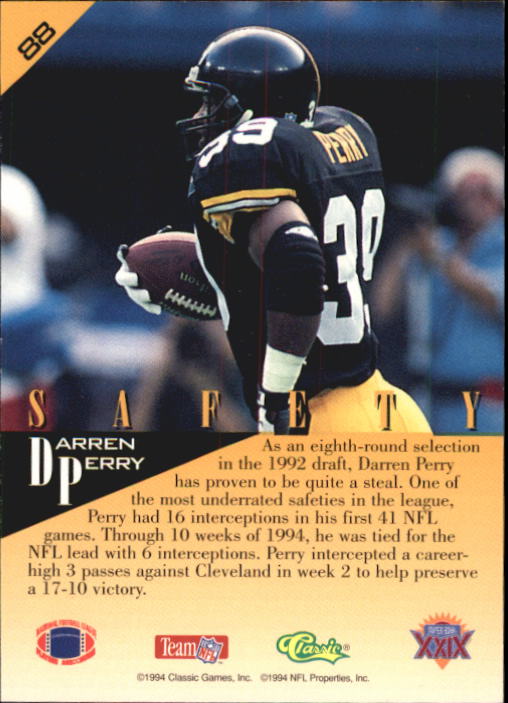 1995 Classic NFL Experience Football Card Pick