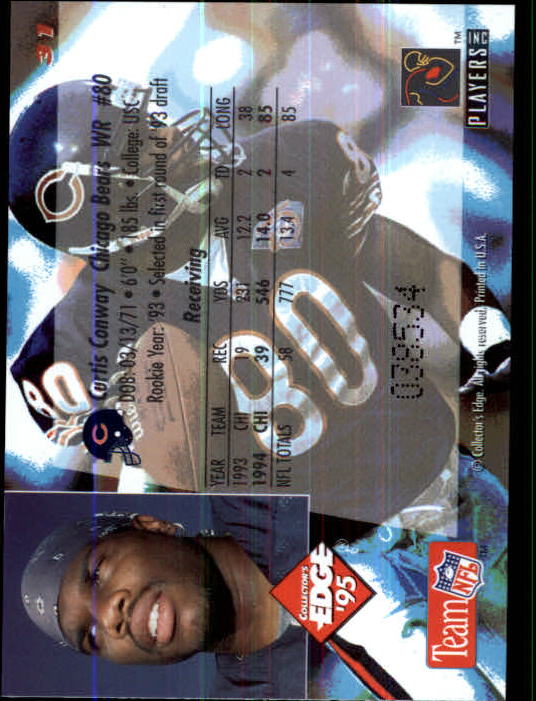 1995 Collector's Edge Black Label Football Card Pick