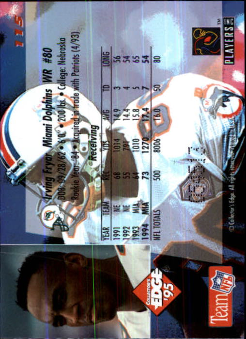 1995 Collector's Edge Black Label Football Card Pick