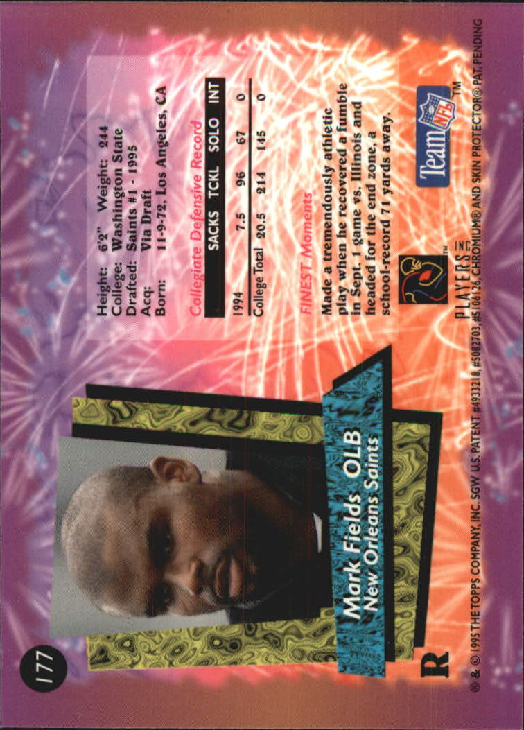 1995 Finest Football "Insert and Refractors" Cards - Bild 15 von 25