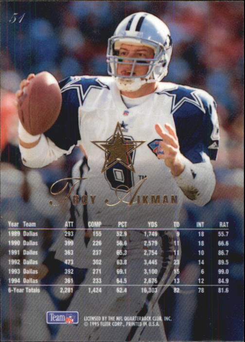 B1032- 1995 Flair FB Cards 1-220 +Rookies +Inserts -You Pick- 15+ FREE US SHIP - Picture 95 of 431