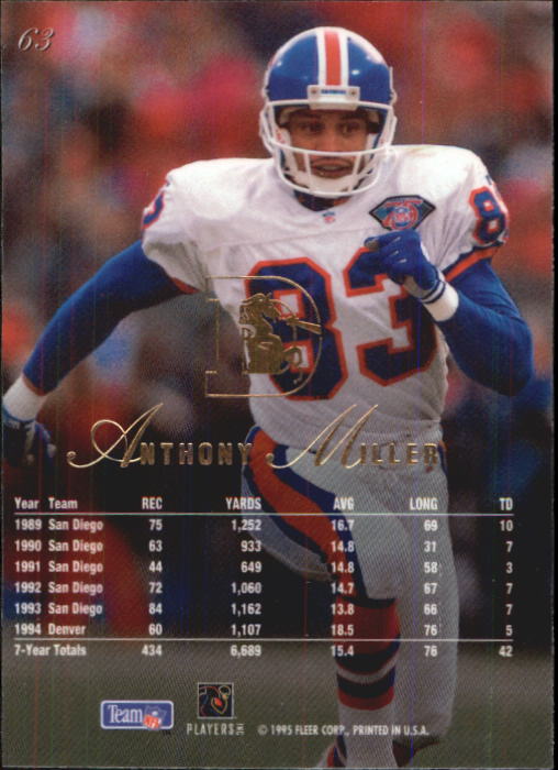 B1032- 1995 Flair FB Cards 1-220 +Rookies +Inserts -You Pick- 15+ FREE US SHIP - Picture 117 of 431