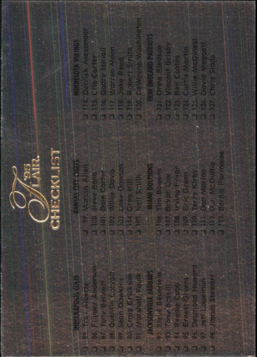 B1032- 1995 Flair FB Cards 1-220 +Rookies +Inserts -You Pick- 15+ FREE US SHIP - Picture 412 of 431