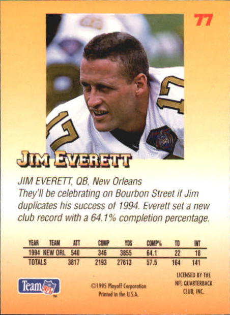 1995 Playoff Prime Football "Minis" Parallel Cards - Picture 57 of 119