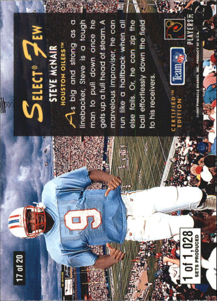 1995 Select Certified Fútbol "Seleccionar Pocas" Insertar e Insertar Tarjetas Paralelas - Imagen 21 de 25
