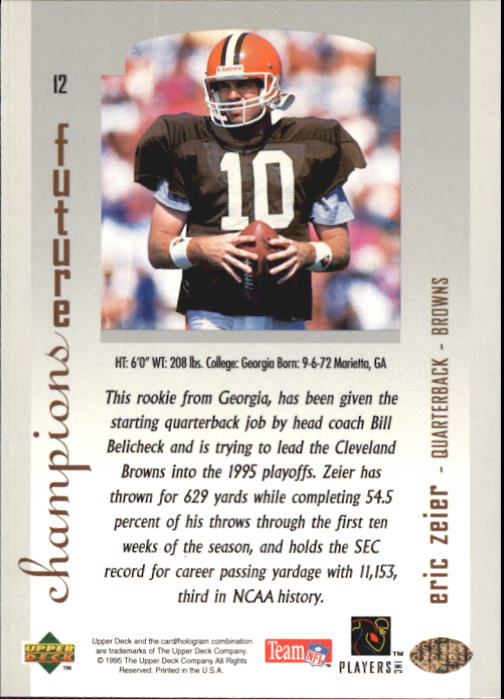 1995 SP Championship Football "Main Set" Cards 1 to 225 Rookies and