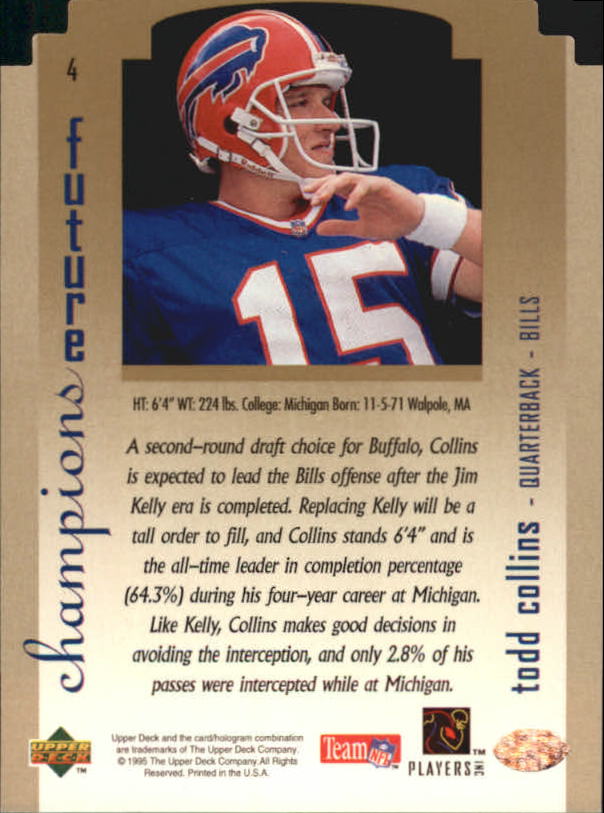 1995 SP Championship Football "Die Cuts" Parallel Cards - Picture 5 of 72
