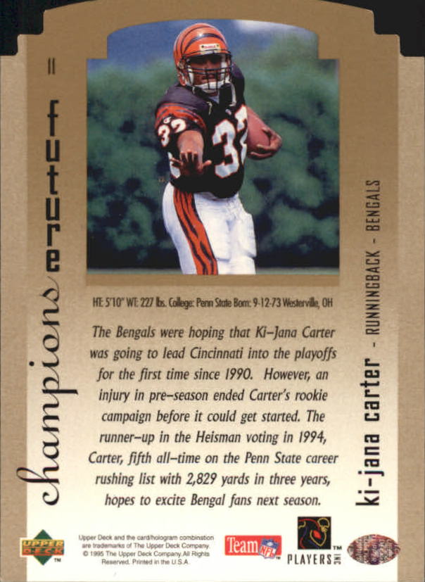 1995 SP Championship Football "Die Cuts" Parallel Cards - Picture 7 of 72