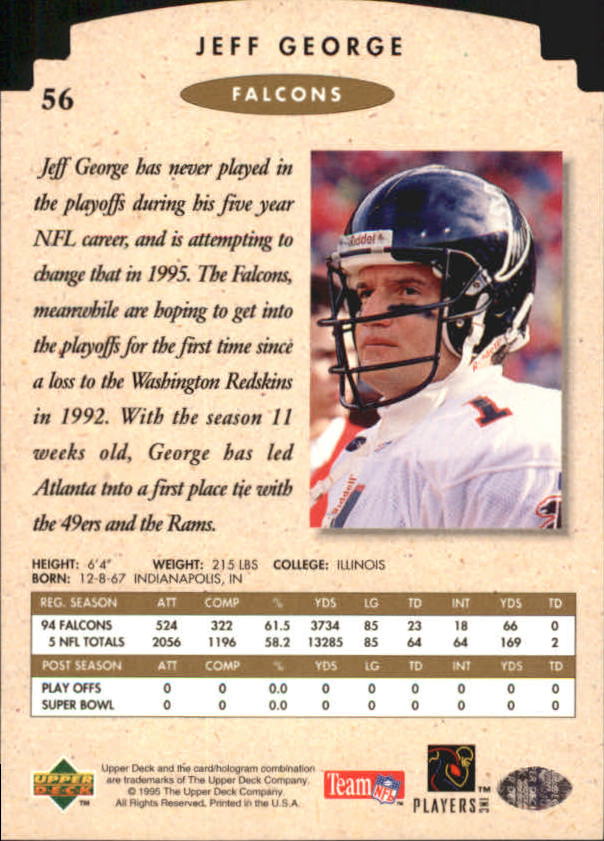 1995 SP Championship Football "Die Cuts" Parallel Cards - Picture 17 of 72