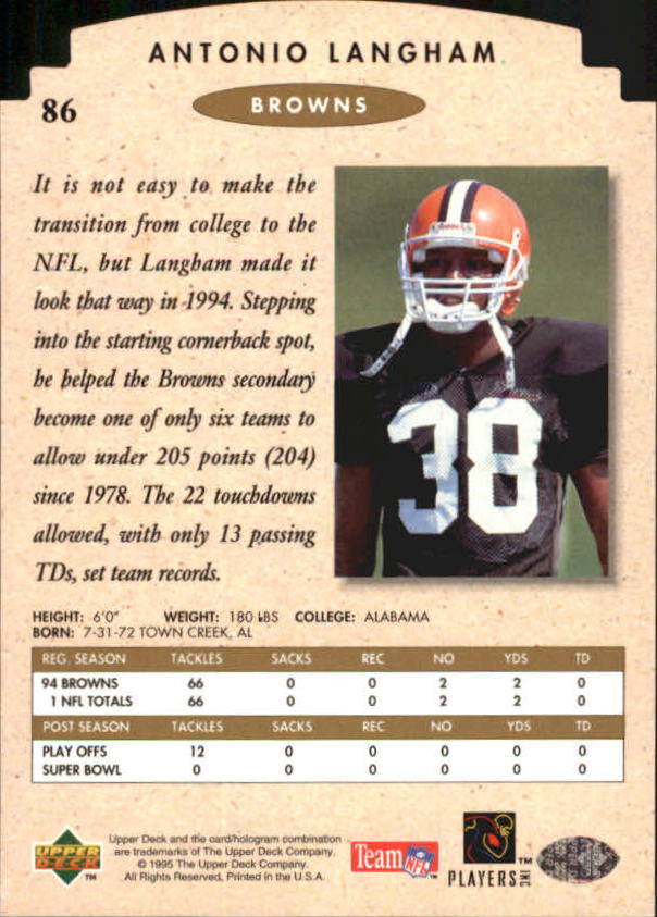 1995 SP Championship Football "Die Cuts" Parallel Cards - Picture 31 of 72