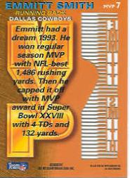 1995 Stadium Club Football "MVPs" Insert Cards - Picture 11 of 11
