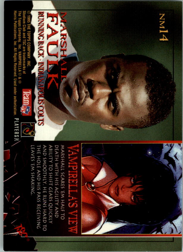 1995 Stadium Club Football "Nightmares" Insert Cards - Bild 5 von 13