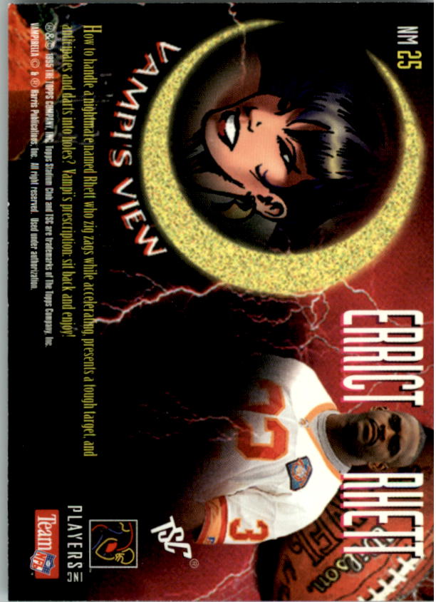 1995 Stadium Club Football "Nightmares" Insert Cards - Bild 11 von 13