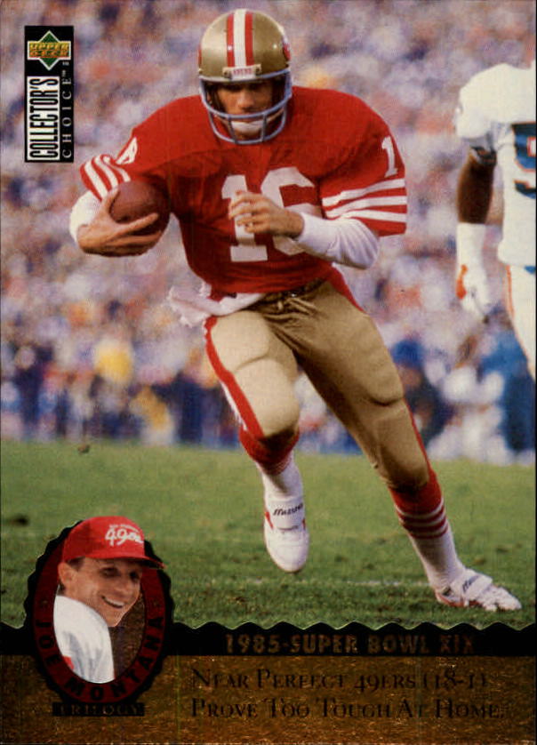 "Tarjetas de inserción de fútbol ""Joe Montana Trilogy"" de Upper Deck Upper - Imagen 14 de 47