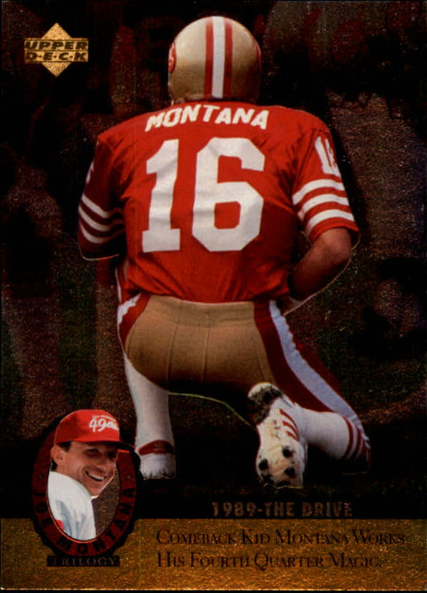 "Tarjetas de inserción de fútbol ""Joe Montana Trilogy"" de Upper Deck Upper - Imagen 18 de 47
