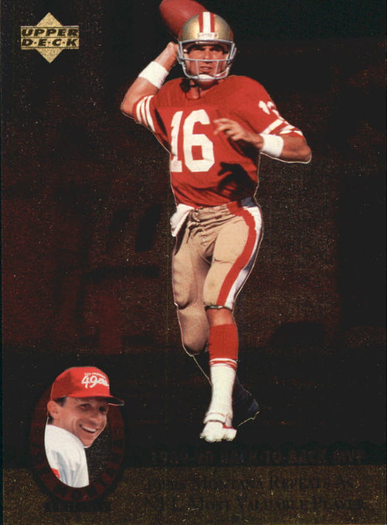 "Tarjetas de inserción de fútbol ""Joe Montana Trilogy"" de Upper Deck Upper - Imagen 24 de 47