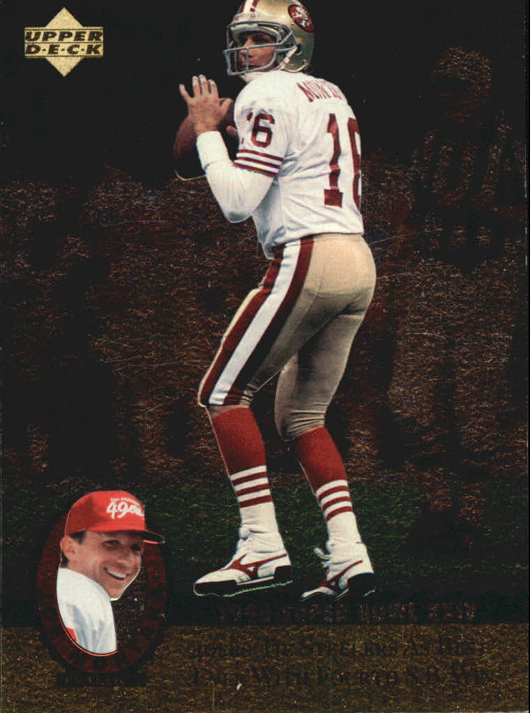 "Tarjetas de inserción de fútbol ""Joe Montana Trilogy"" de Upper Deck Upper - Imagen 26 de 47