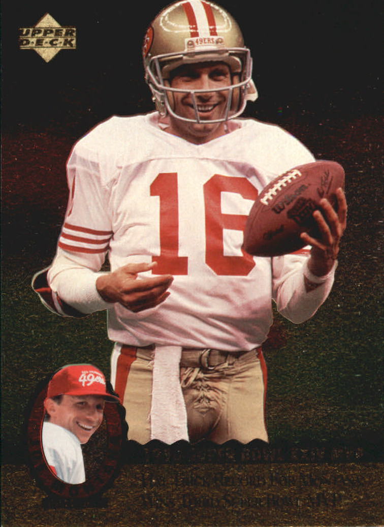 "Tarjetas de inserción de fútbol ""Joe Montana Trilogy"" de Upper Deck Upper - Imagen 28 de 47