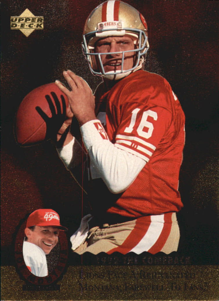 "Tarjetas de inserción de fútbol ""Joe Montana Trilogy"" de Upper Deck Upper - Imagen 32 de 47
