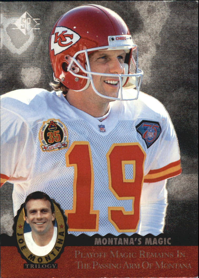 "Tarjetas de inserción de fútbol ""Joe Montana Trilogy"" de Upper Deck Upper - Imagen 34 de 47