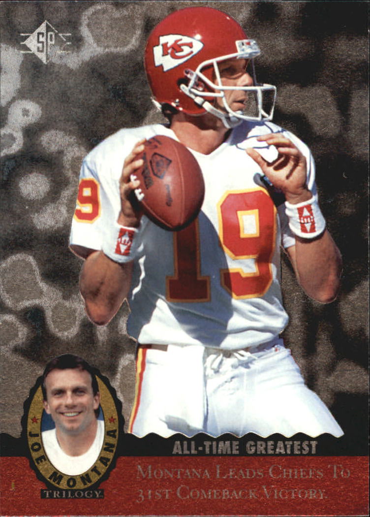 "Tarjetas de inserción de fútbol ""Joe Montana Trilogy"" de Upper Deck Upper - Imagen 38 de 47