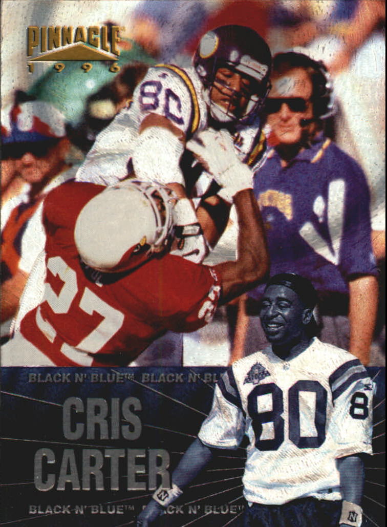 Tarjetas insertables Pinnacle Football 1996 "Black 'N Blue and On The Line" - Imagen 2 de 9