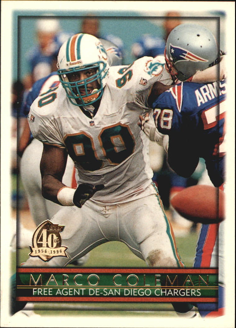 B0473- 1996 Topps Football Card #s 1-250 +Rookies -You Pick - 15+ FREE SHIP