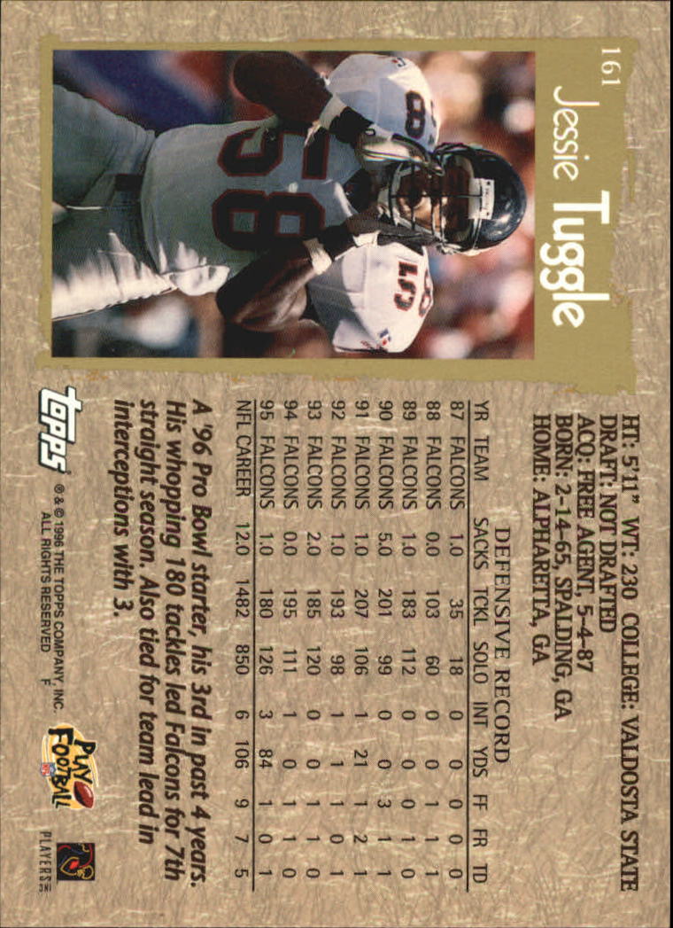 B0473- 1996 Topps Football Card #s 1-250 +Rookies -You Pick - 15+ FREE SHIP