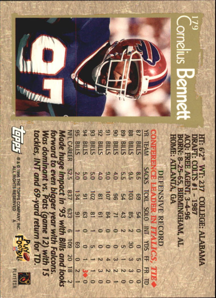 B0473- 1996 Topps Football Card #s 1-250 +Rookies -You Pick - 15+ FREE SHIP