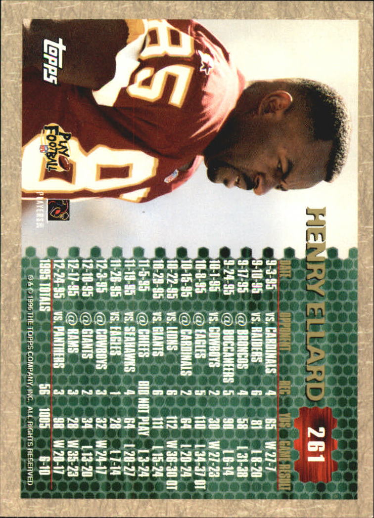 1996 Topps Football "Main Set" Cards #221 to #440 Rookies and Veterans - Picture 63 of 299