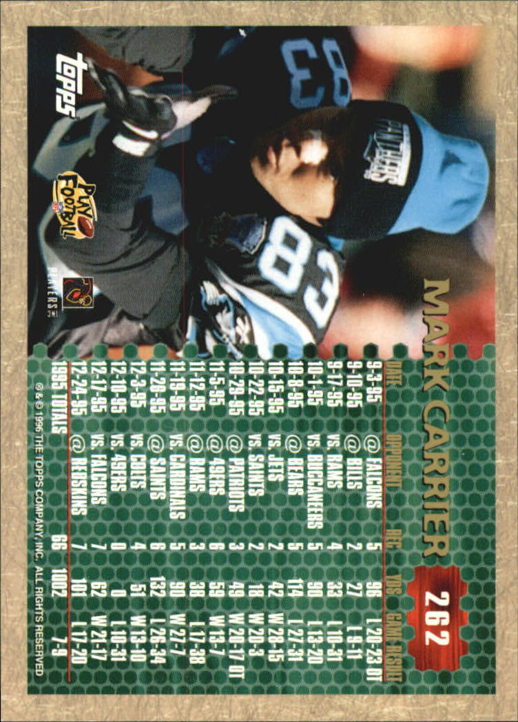 1996 Topps Football "Main Set" Cards #221 to #440 Rookies and Veterans - Picture 65 of 299