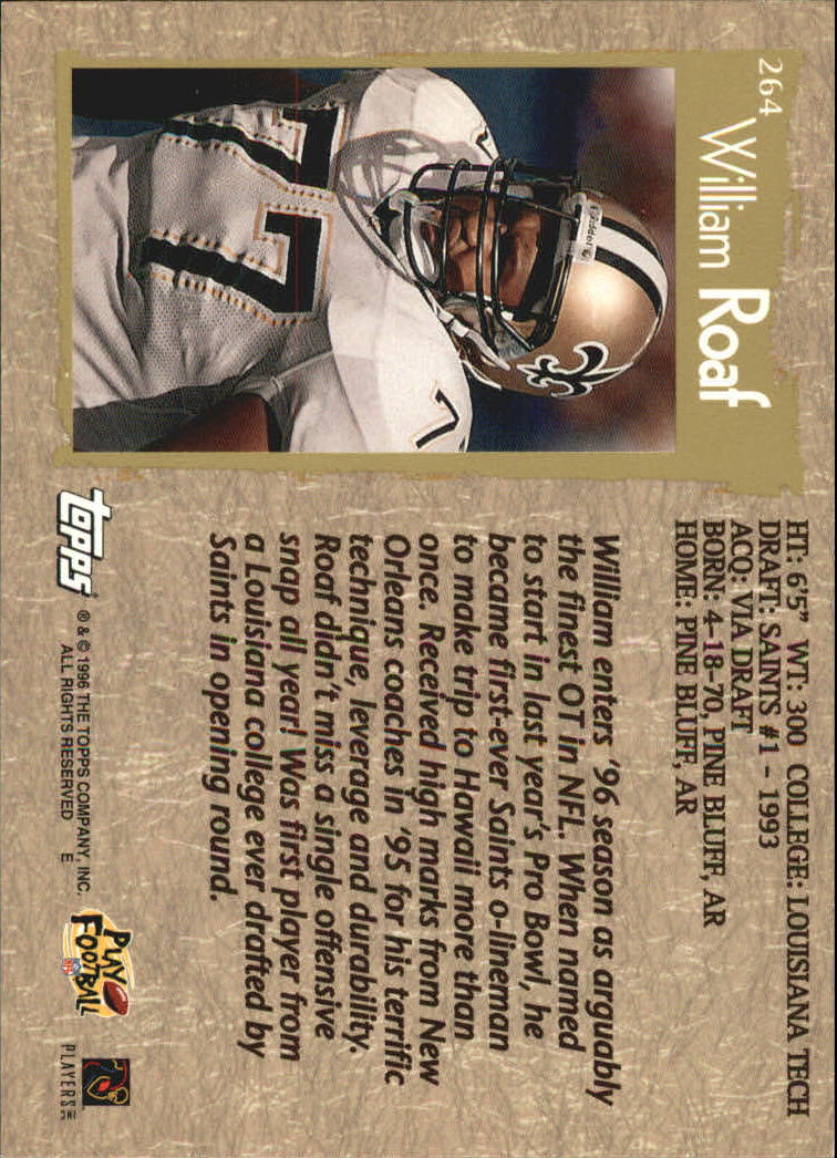 1996 Topps Football "Main Set" Cards #221 to #440 Rookies and Veterans - Picture 69 of 299