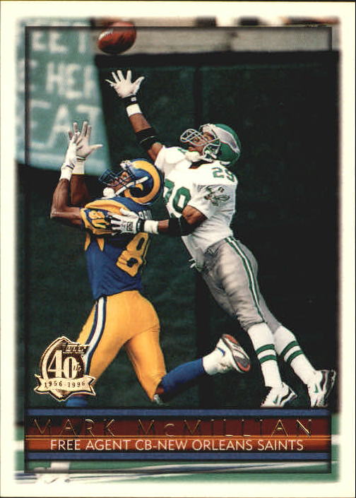 1996 Topps Football "Main Set" Cards #221 to #440 Rookies and Veterans - Picture 198 of 299