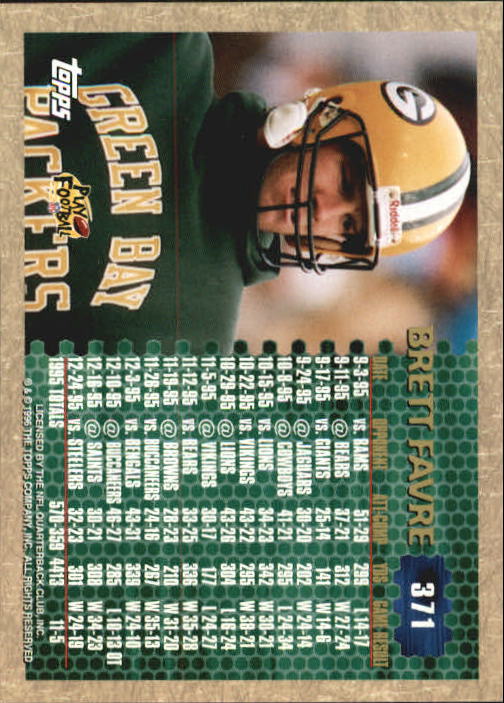 1996 Topps Football "Main Set" Cards #221 to #440 Rookies and Veterans - Picture 205 of 299