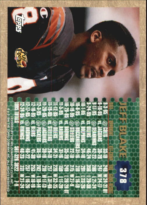 1996 Topps Football "Main Set" Cards #221 to #440 Rookies and Veterans - Picture 219 of 299