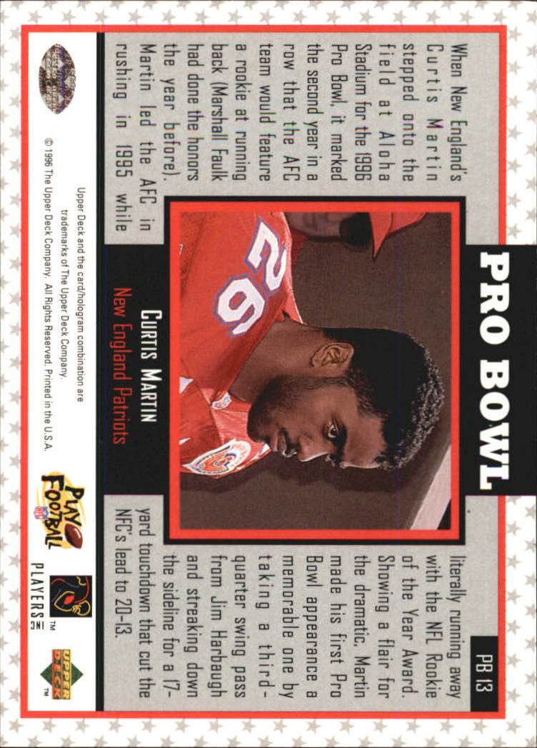 1996 Upper Deck Football "Pro Bowl and Promo" Insert Cards - Picture 7 of 8