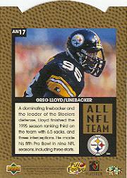 1996 Upper Deck Silver Football "All-NFL" Insert Cards - Picture 21 of 25