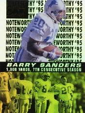 Tarjetas insertadas de fútbol americano Zenith 1996 "Notable '95" - Imagen 6 de 18