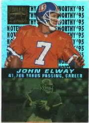 Tarjetas insertadas de fútbol americano Zenith 1996 "Notable '95" - Imagen 7 de 18