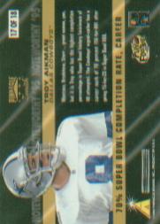 Tarjetas insertadas de fútbol americano Zenith 1996 "Notable '95" - Imagen 17 de 18